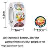 Round Christmas Gift Stickers: Colorful Adhesive Labels for Decoration