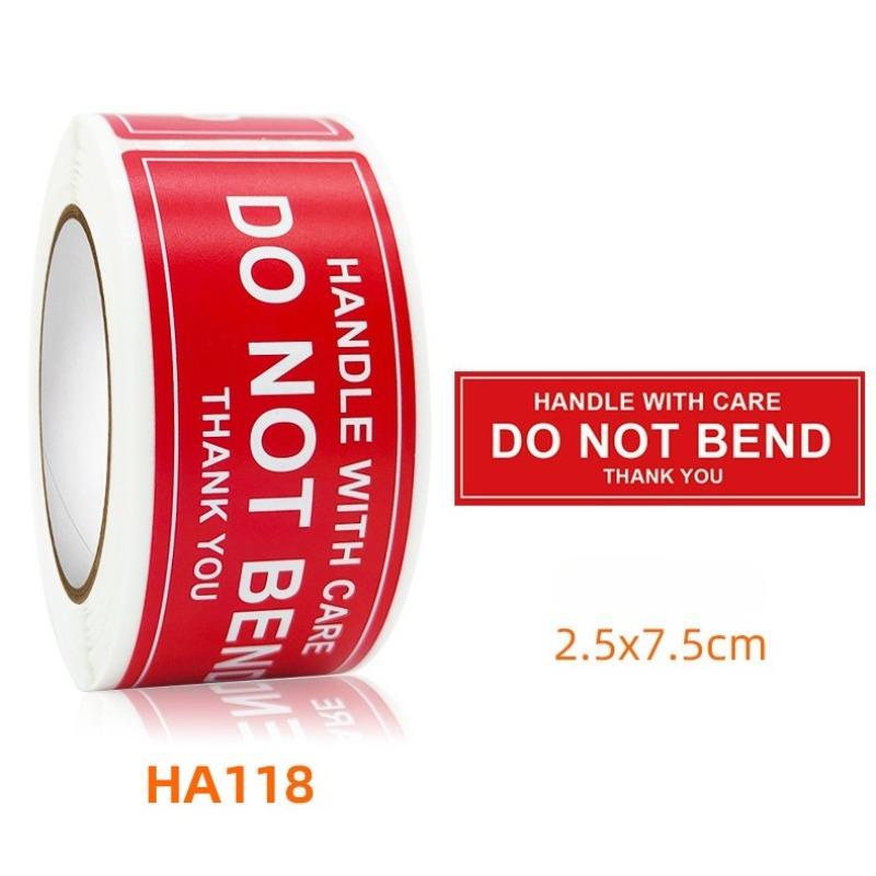 FRAGILE Sticker Handle with Care Do Not Press or Drop Warning Label Self-adhesive Label Roll Sticker