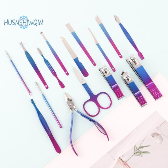 16 шт. маникюрный набор с чехлом из искусственной кожи — фото 4