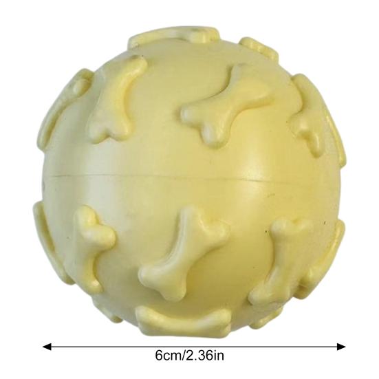 Squeaky Dog Ball Raised Texture Dog Chew Toy Bite-Resistant Puppy Teething Toy for Dogs Teeth Cleaning Boredom Relief