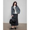 Demana Winter Wool Mohair Blend Patchwork Round Neck Knit Sweater