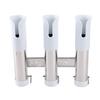 Boat Fishing Rod Holder Stainless Steel 3 Link Tube Pole Holder for Truck Marine Boat Yacht with Anti Scratch PVC Sleeve