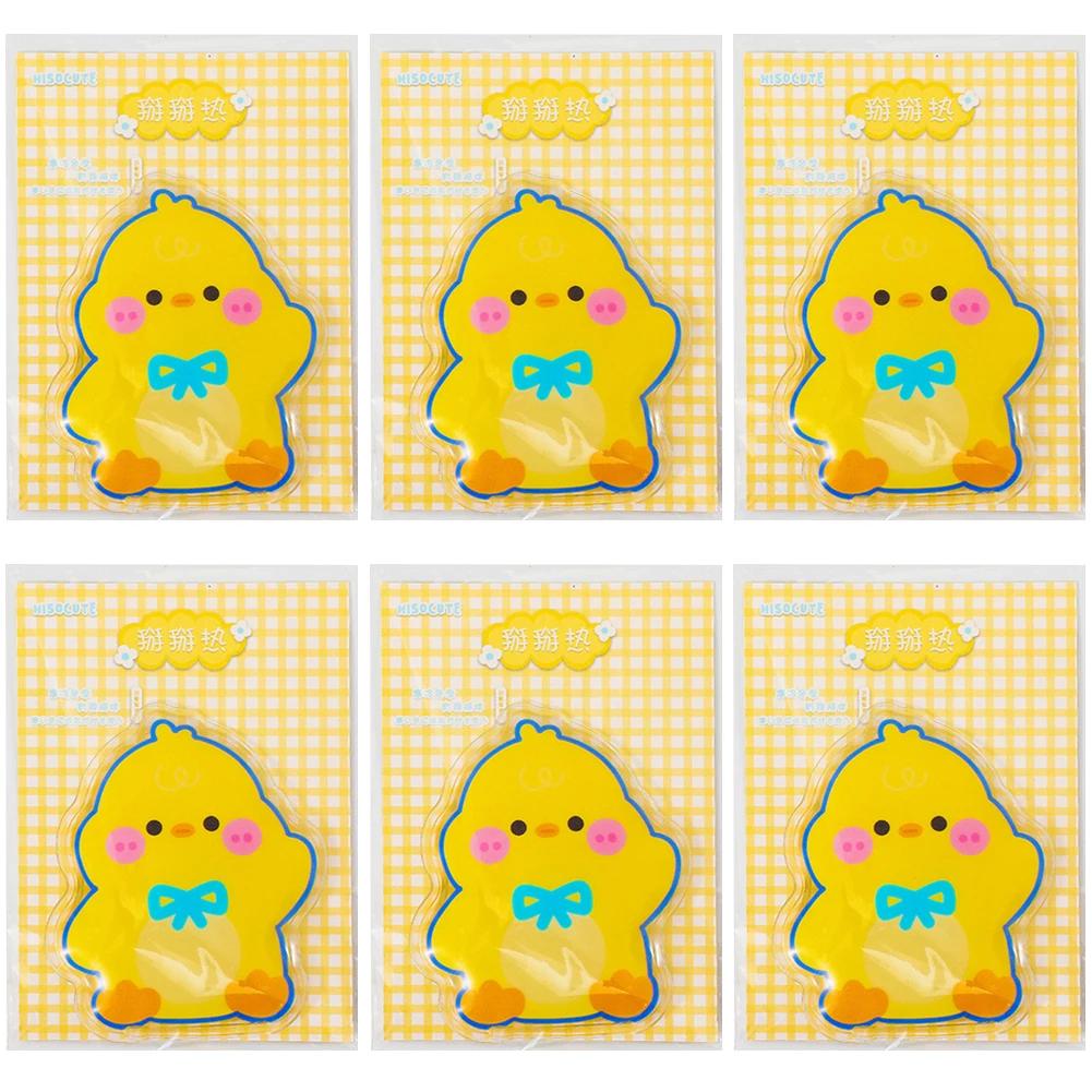 

6 шт. Карманная грелка Милые мультяшные дизайны Карманные грелки Горячие пакеты Тепловая подушка для путешествий Холодный климат Зима для детей и женщин и мужчин