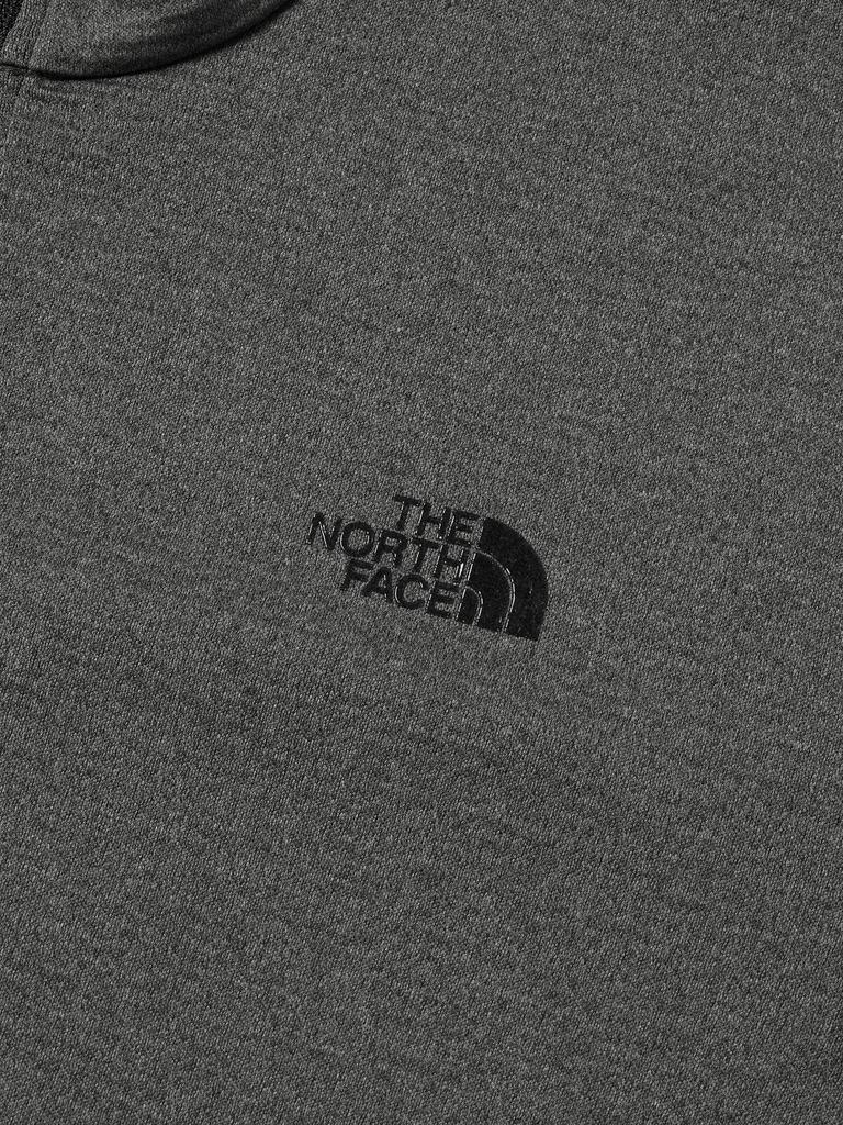 North Cut and Sew Long FD Mid Zip Up Mix Charcoal M [The Face] Long-Sleeve T-Shirt L/S