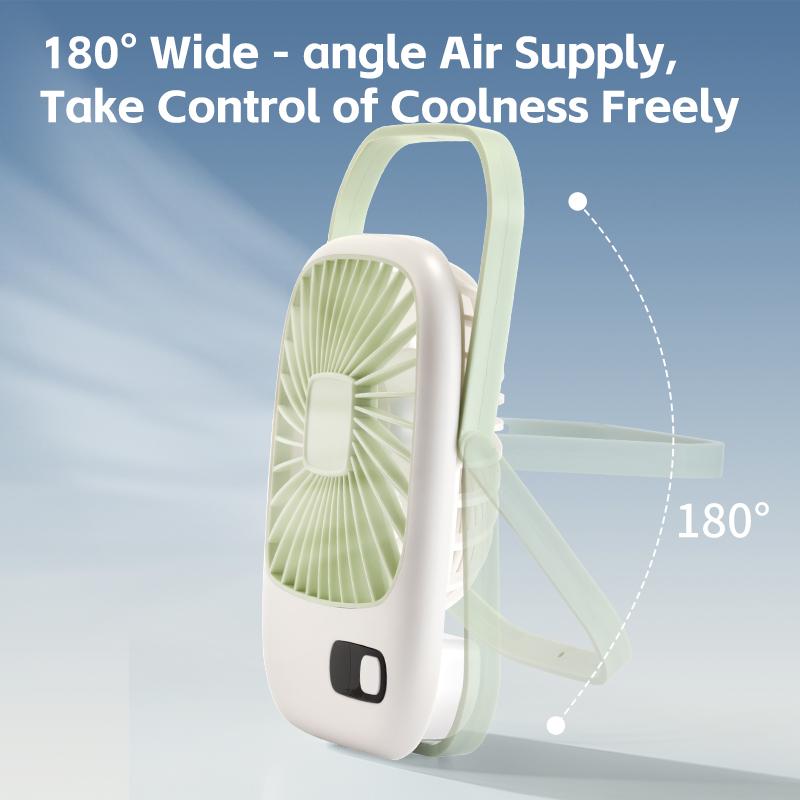 Mini Desk Fan Portable USB Rechargeable Table Fan Small Desktop Electric Fans for Office Home Outdoor Camping Cooling