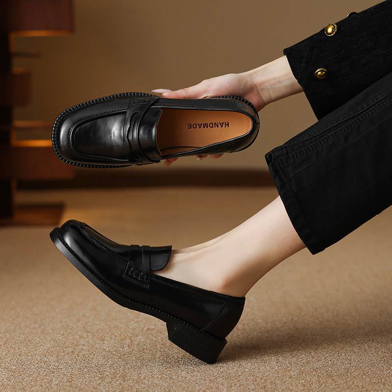 Krazing Pot Cow Skin Round Toe Size 42 Loafers Med Heels Slip On Gladiator Gladiator Autumn Pumps