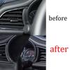 For Mazda CX-30 2020-2023 Black Titanium Dashboard Frame Decor Strip Trim 2PCS