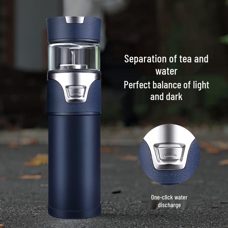 OLOEY Premium Tea Infuser Insulated Glass Bottle