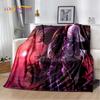 YuGiOh MONSTER CARD Anime Cartoon Soft Plush Flannel Throw Blanket for Living Room Bedroom Bed Sofa Picnic D