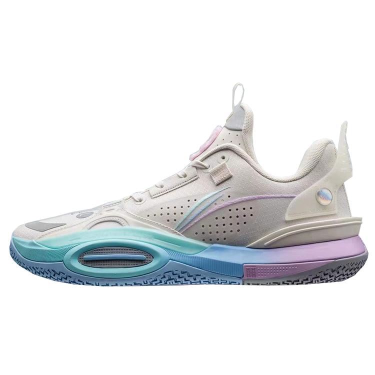 New LiNing All City 10 V1 Cushioned Slip Resistant Low Top Performance Basketball Shoes Men's Pearl White PE Edition ABAS009-AN