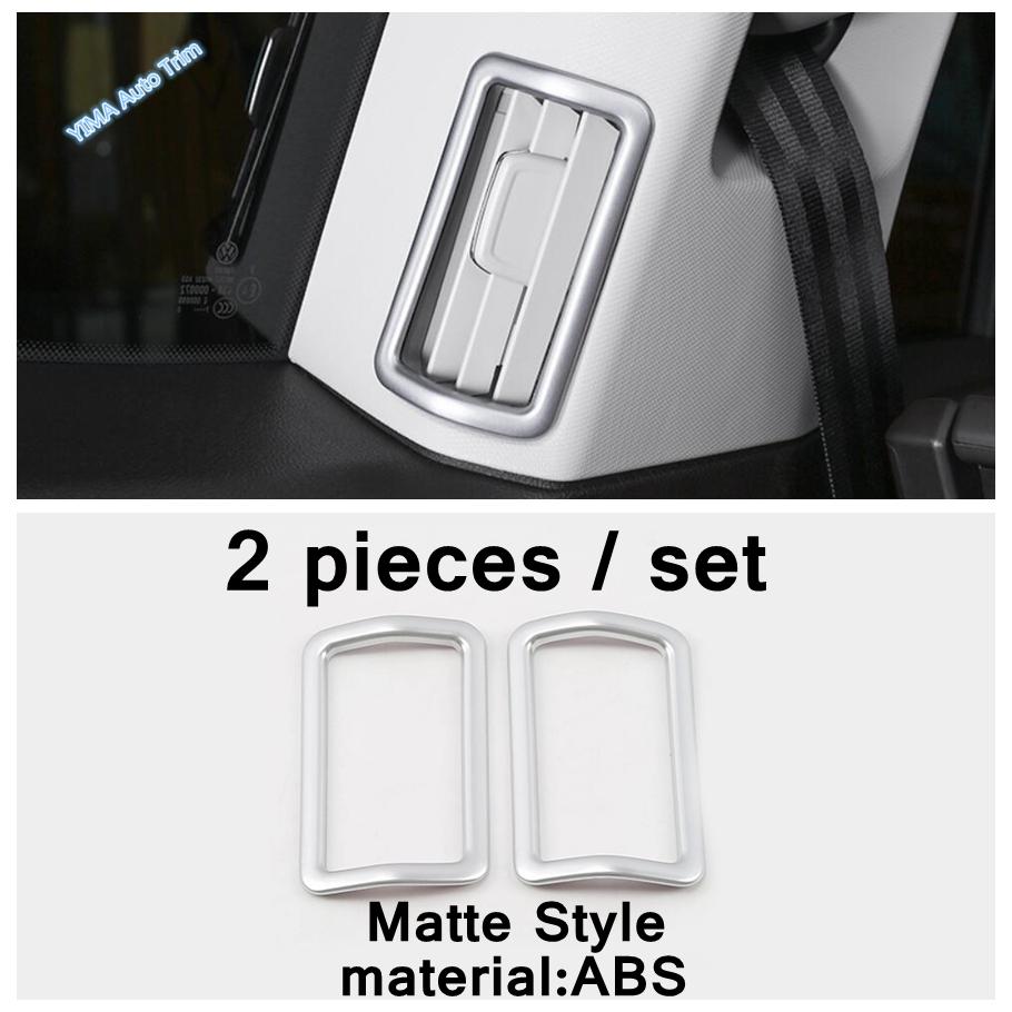 Steering Wheel Frame For VW Volkswagen Atlas / Teramont   C-pillar / Dashboard Air AC Outlet Cover Trim Matte Accessory