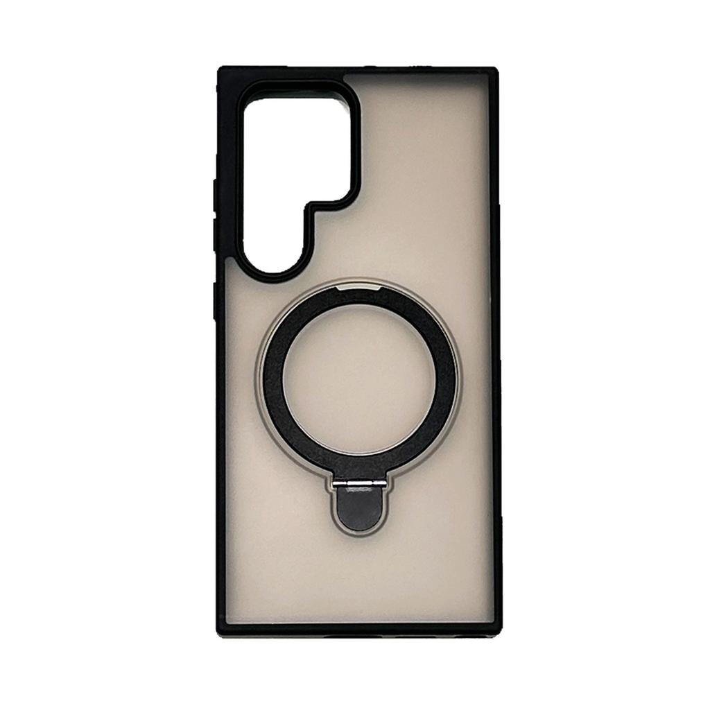 Suitable for Samsung S25 Ultra Magnetic Bracket Mobile Phone Case S24FE Matte Skin Feeling S23 Anti Fall Protection Case