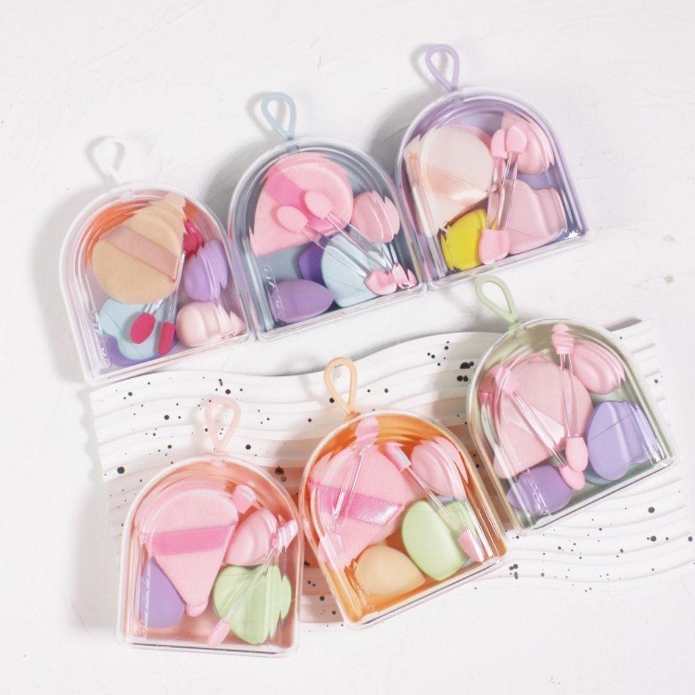 3Box Mini Makeup Sponge Set 8 in 1 Powder Puff Set Cute Travel Cosmetic Puff  Daily Makeup