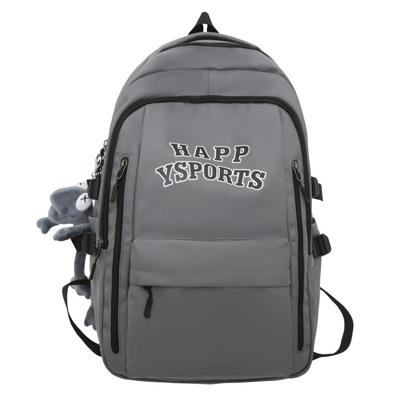 

Рюкзак женский большой вместительности, дорожный рюкзак мужской младшего школьного возраста, школьный рюкзак для старшеклассников серый