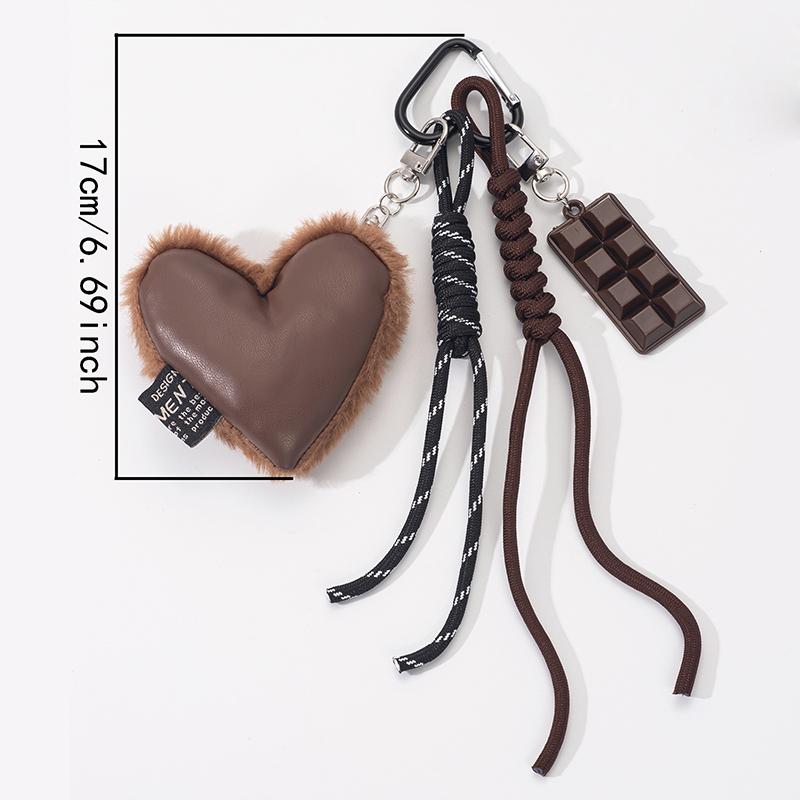 Yogodlns Creative New Fashion Love Shape Simple Handmade Braided Rope Bag Pendant Backpack Decoration Ornament