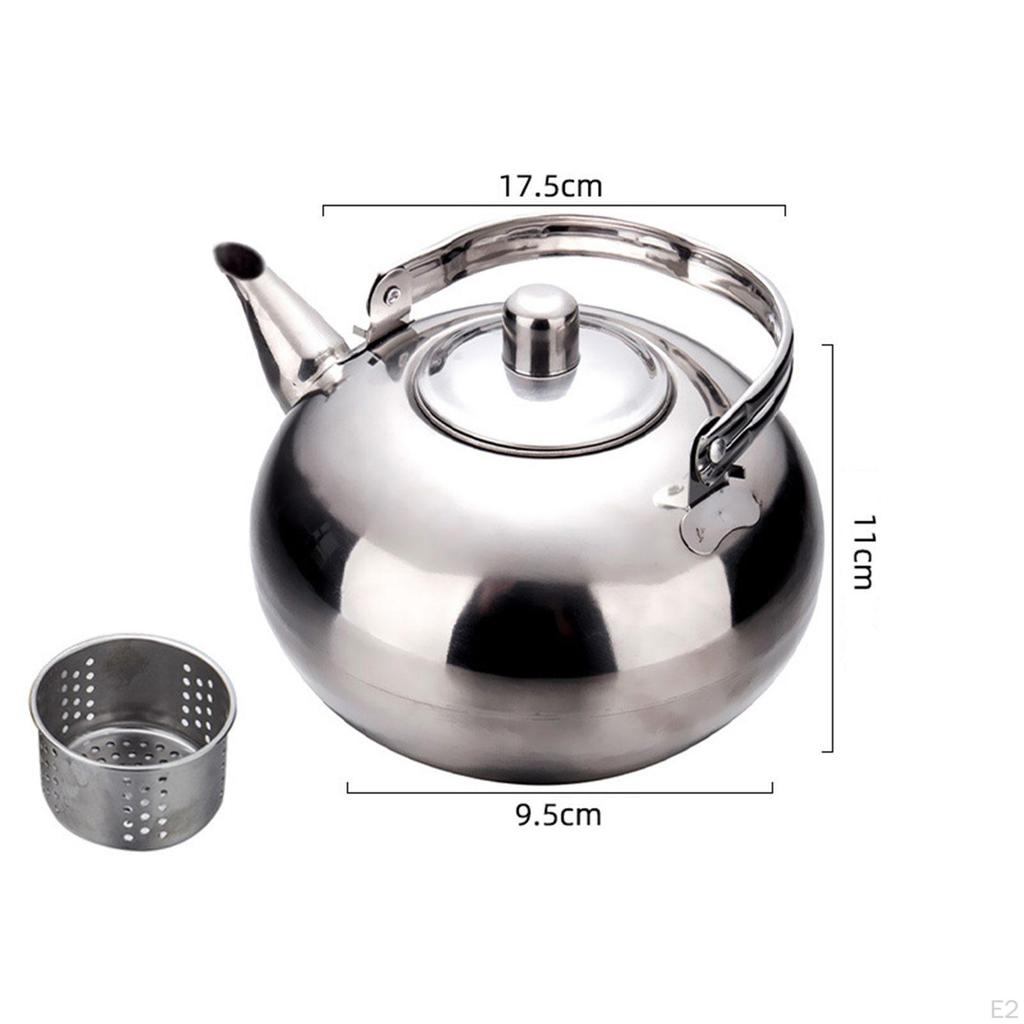 Coffee Kettle Teapot Easy To Gifts Stainless Steel with Handle Tea Jug Cookware for Camping Office