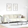Living Room Sofa Cream 250 x 77 x 76 cm