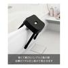 Yamazaki Jitsugyo Magnetic Bath Chair SH40 Black W34.1 x D28.5 x H40cm MIST Aluminum Legs Easy to Dry Hygienic Height 40cm 10376