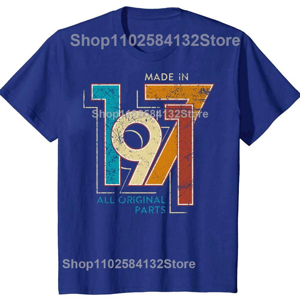 Male Limited Edition Made In 1971 Vintage TShirt Streetwear 54th Birthday Gift Tshirt Short Sleeve Cool T Shirt Cotton Tee Tops
