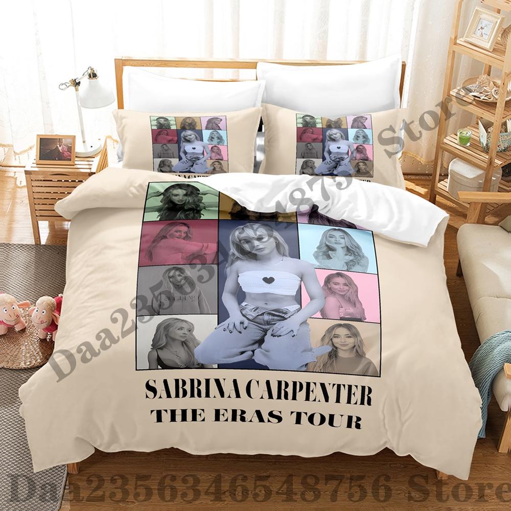Sabrina Carpenter Bedding Set Single Twin Full Queen King Size Bed Set Adult Kid Bedroom Duvetcover Sets 3D Bed Sheet Set