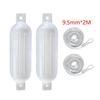 2pcs Boat Fenders Boat Bumper 9.5mm x 2m Ropes Easy to Install PVC G1 Anti