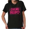 Last Day Chemo Hero Breast Cancer Survivor Womens Graphic Crewneck T Shirt Tee