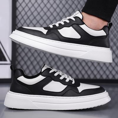 Fashion New Arrival Men Vulcanize Shoe Soft Leather Sneakers Personality Male Skateboard Footwear Versatile Tenis Masculino Casual Shoes