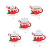 Living Room Bedroom Christmas Themed Hanging Decoration Home Xmas Tree Wall Door Writable Resin Pendant Indoor Festival