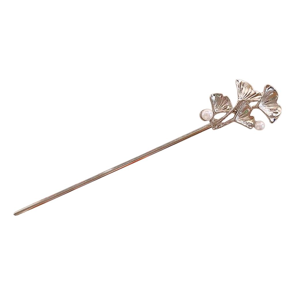 Exquisite Metal Hairpin Elegant Vintage Flower Hair Stick Girls Trendy Hair Decor Accessories Jewelry Hairpin