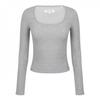 Jack Wills Womens/Ladies Plain Square Neck Fitted Long-Sleeved T-Shirt