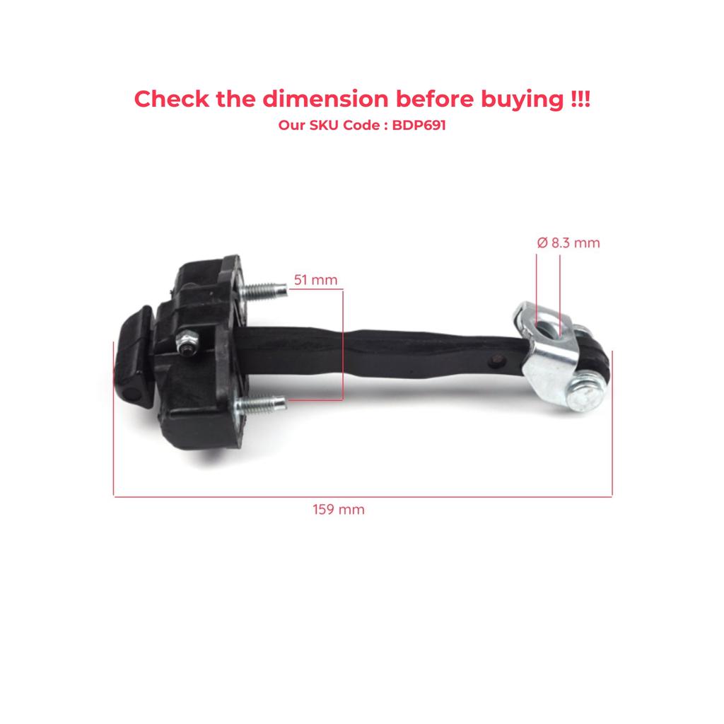 BDP691 Front Left OR Right Door Hinge Stop Check Strap Limiter 8A6AA23500AD for Ford Fiesta MK6 B299/B409 CB1CCN B-Max B232 JK 