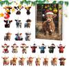 Weihnachts-Blindbox Mit Yak-Tier Acryl-Dekorationen Für Feiertagsbaum-Hänger Und Party-Geschenke
