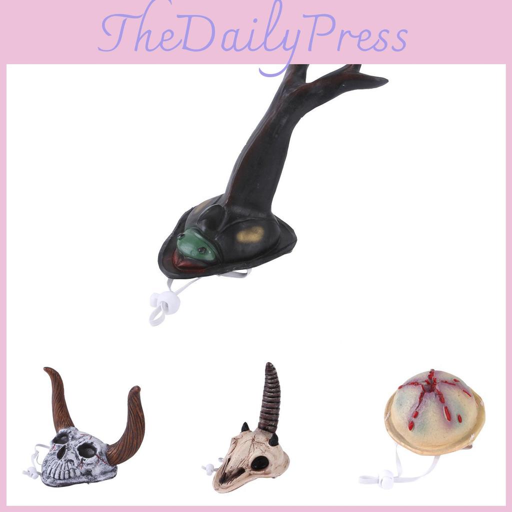 Unique Cow Skull Unicorn Pet Headband Ideal For Halloween Costumes For Dogs And Cats
