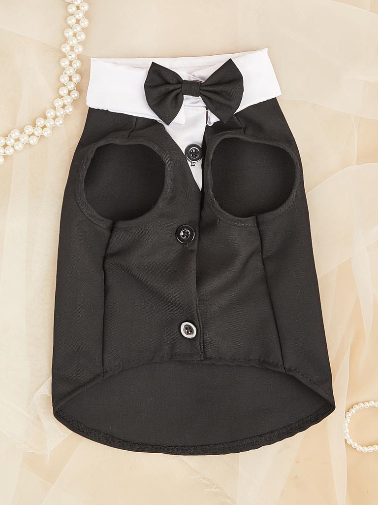 Hunde Tanktop Hunde Weste Katze Hund Welpe Schleife T-Shirts Kleidung für Kleine Hunde Kätzchen für Hochzeit