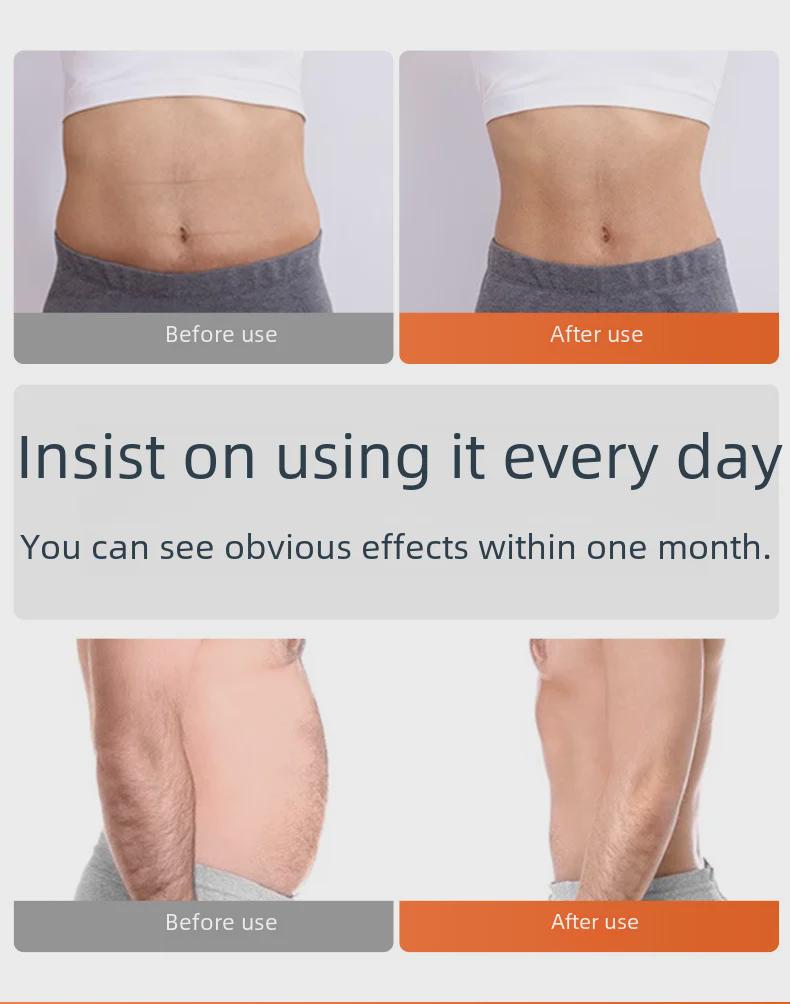 EMS Fitness Muscle Patch: Silicone Pulse Belt for Abdominal, Arm, and Leg Massage