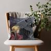 Fullmetal Alchemist Anime Pillow Case Plush Fabric Soft Double Sided Print Sofa Cushion Cover Throw Pillow Covers