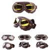 Vintage Style Riding Goggles With Pc Frame And Colored Lens For Motorcycle Enthusiasts