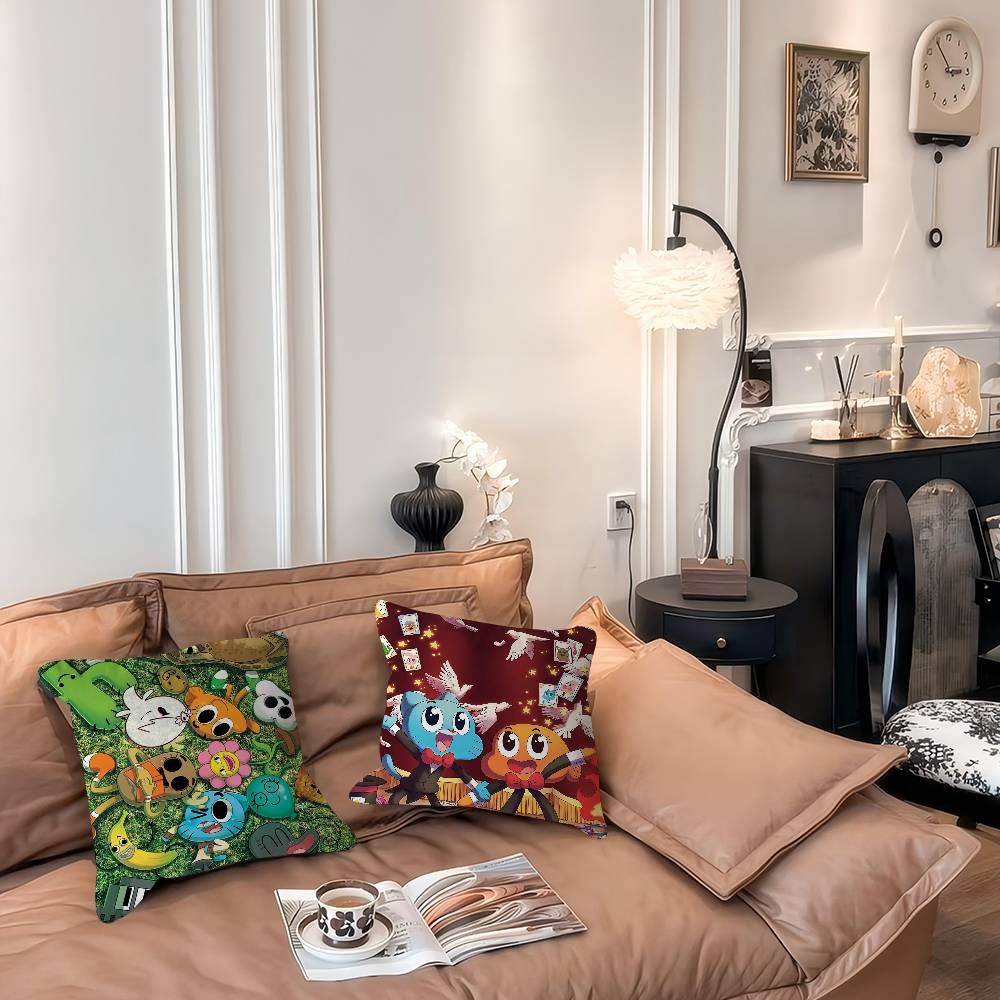 The Amazing World Of Gumball Pillow Cover for Bedroom Room and Living Room Sofa Decorative Cushion Cover