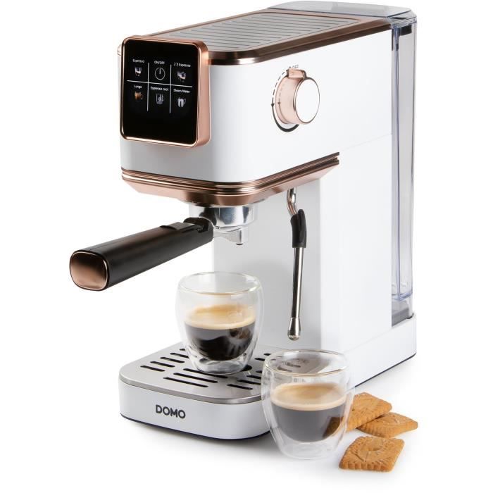 Domo Blanc Do746k Machine À Café Semi-Automatique Machine À Expresso 1,1 L - Neuf - Image 4