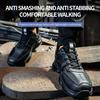 Work Shoes for Men Steel Toe Men's Shoes Anti Smashing Safety Shoes Anti-puncture Working Boots Slip-Resistant Breathe Sneakers