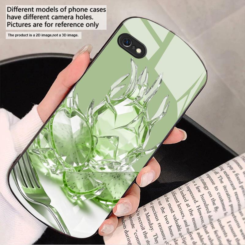 Familiar dragon fruit For iPhone 17 16 15 14 13 Plus 12 mini 11 Pro Max XR Xs Max X 7 8 6S 22 20 Elliptical glass phone case