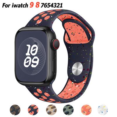 רצועת שעון סיליקון עבור Apple Ultra 2 49MM רצועת גומי ספורט עבור Iwatch Series 9 8 7 6 SE 4 3 2 45MM 44MM 42MM 41MM 40MM 38MM