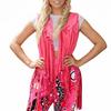 Bold Color Hippie Costume 5 Piece Set Fashion Hair Decoration Fringe Vest Pants Bandana For 1970s Themed Celebrations