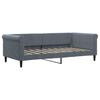 Vidaxl Sofa Z Materacem Do Spania, Ciemnoszara, 90X190 Cm, Aksamit