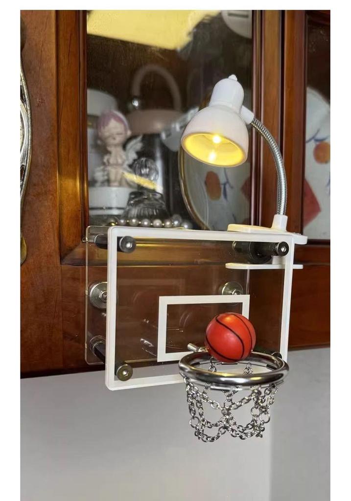 Mini Basketball Hoop Night Light Ornament - Perfect Stress Relief Gift for Boys, Kids & Boyfriend's Birthday or Graduation