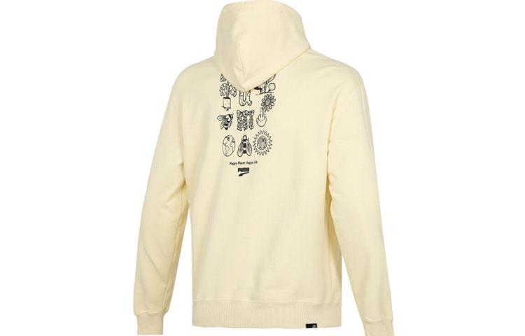 PUMA Downtown Sweatshirts Men s Yellow Hooded Moderate Regular 535412-41 M