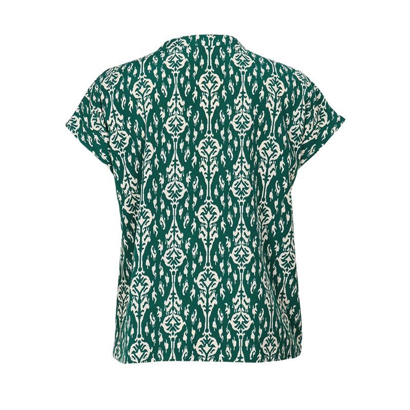 YYFS Moteriški mados kasdieniai vasariniai palaidinės ir marškiniai trumpomis rankovėmis su stovinčia apykakle