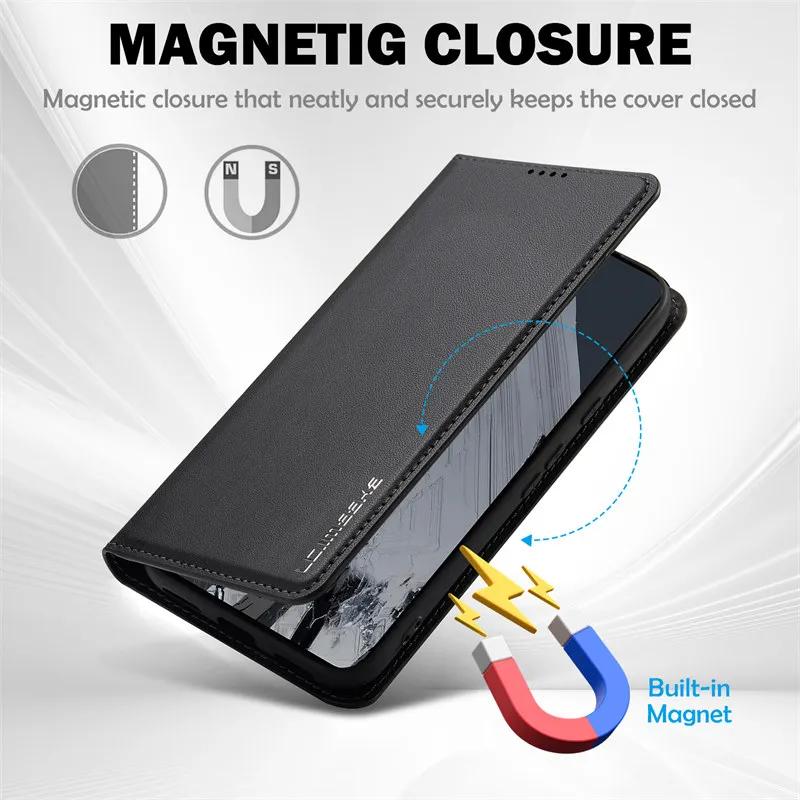 Magnetic Flip Leather Phone Case for Google Pixel 9 Pro XL 8 8A 7 7A Pixel9 Pixel8 Wallet Card Back Cover Etui Coque