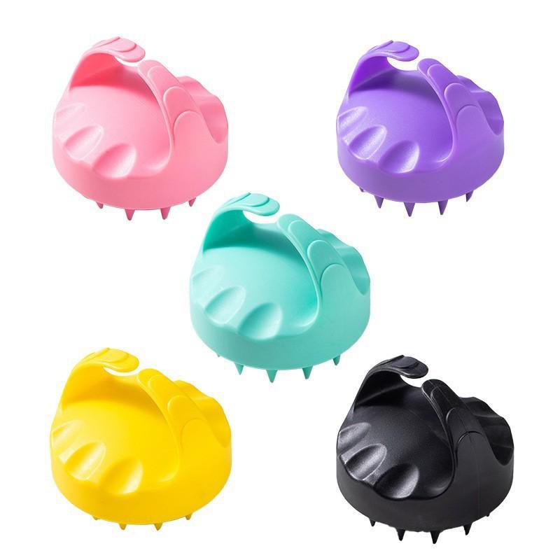 Silicone Dual-Use Shampoo and Massage Brush for Wet or Dry Hair Care