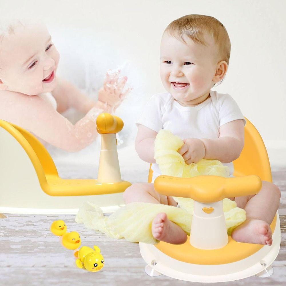 Comfortable Baby Bath Chair Portable Infant Carseat Safe Baby Shower Seat  Newborn